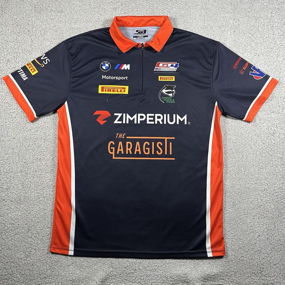 BMW Motorsport Racing Jersey Mens L Random Vandals Team Pirelli Car Shirt